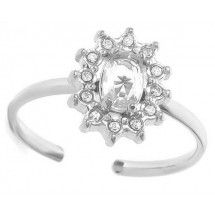 AC 0322 - Ring - Stainless Steel - Verstelbaar - Zirkonia