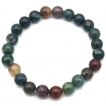 AC 0174 - Armband - Natuursteen - 8mm - Indian Agate - 19cm