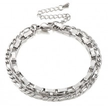 AD 0049 - Armband - Stainless Steel - Double Layer