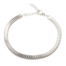 AD 0062 Armband - Stainless Steel - Coins 