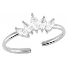 AD 0111 - Ring - Stainless Steel - Verstelbaar - Zirkonia