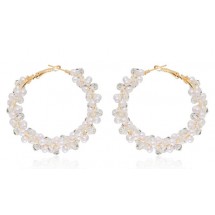 AD 0031 - Oorbellen - Kralen - Parel - 5 cm