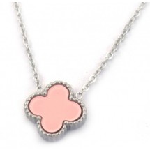 AE 0063 - Ketting - Stainless Steel - Klaver 