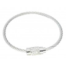 AB 0184 Stainless steel armband 19cm