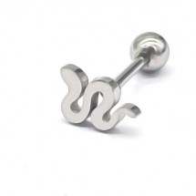 AA 0076 - Oorpiercing - Stainless Steel - 316L - Slang