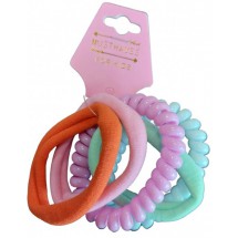 AK 0419 - Haarelastiek- Armband - 5 stuks 