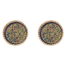 AK 0425  - Sparkling Earrings - Rond - 1,4 cm