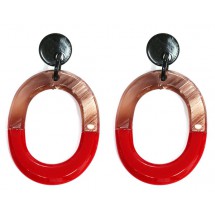 AA 0177 - Oorbellen - 8x4,5 cm