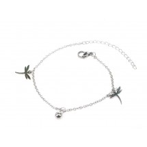 AF 0358 Stainless steel kinder enkelbandje-Libelle 18+5cm