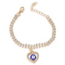 AB 0233 Armband met geslepen kristal