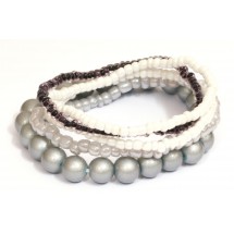 AK 0254 - Lot of beads- Set met 5 armbanden