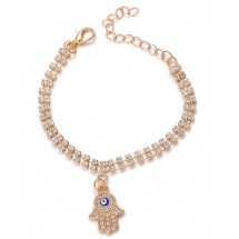 AB 0234 Armband met geslepen kristal