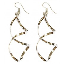 AA 0048 - Oorbellen - Twisted - 7,5cm