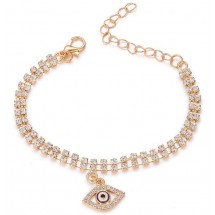 AB 0054 Armband met geslepen kristal