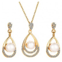 AF 0055 Parel setje/Crystals