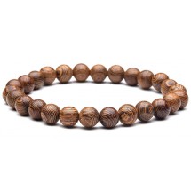AC 0242 - Armband - Kralen  - Hout