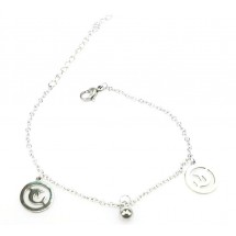 AF 0316 Stainless steel kinder enkelbandje-Dolfijn 18+5cm