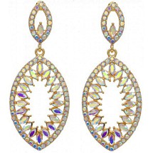 AB 0172 - Oorbellen - Statement - Crystal - 7,5x3cm