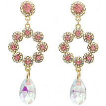 AA 0271 - Oorbellen - Statement - Crystal - 8x3,2cm