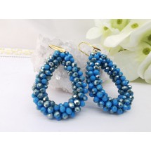 AK 0029 - Faceted Glass Beads - 4,5x3,5cm