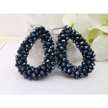 AK 0067 - Faceted Glass Beads - 4,5x3,5cm