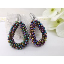 AF 0339 - Faceted Glass Beads - 4,5x3,5cm