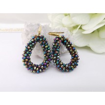 AF 0187 - Faceted Glass Beads - 4,5x3,5cm