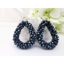 AK 0126 - Faceted Glass Beads - 4,5x3,5cm