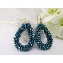 AK 0073 - Faceted Glass Beads - 4,5x3,5cm