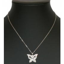 AA 0077 Stainless steel necklace/Crystals