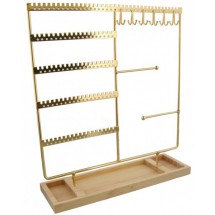 AD 0127 Metalen display met hout 