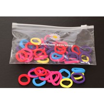 SK 0097 Etui met 50 haarelastiekjes