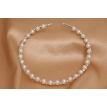 AF 0212 Pearl Choker-Rhinestones