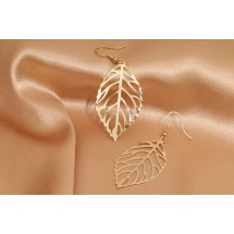 AA 0197 - Oorbellen - Leaf - 6cm