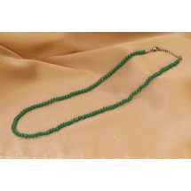 AF 0274 Ketting met in facet geslepen glaskralen.