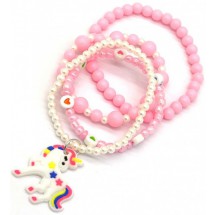 AK 0081 - Set met 4 kinderarmbanden - Elastisch