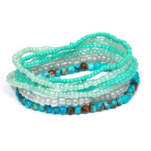 AB 0041 - Lot of beads- Set met 7 armbanden