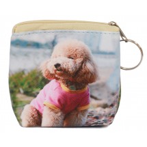 SK 0032 portemonnee met print 9x10cm