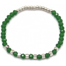 AC 0113 - Armband - Glaskralen - Facet geslepen.
