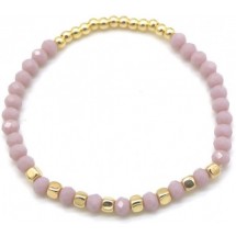 AC 0245 - Armband - Glaskralen - Facet geslepen.
