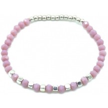 AC 0241 - Armband - Glaskralen - Facet geslepen.