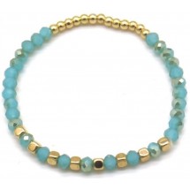 AC 0028 - Armband - Glaskralen - Facet geslepen.
