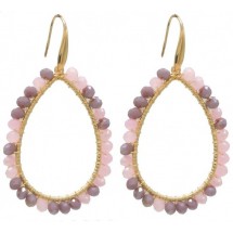 AC 0144 - Faceted Glass Beads - 6x4cm