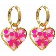 AC 0073 - Oorbellen - Stainless Steel - 1,2x3cm - Heart
