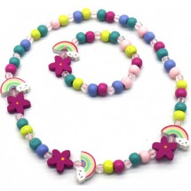 AH 0106 - Kinder sieraden - Armband en Ketting - Hout