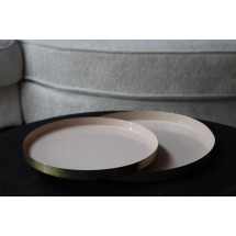 ACM 0006 - Dienblad - Set van 2 - Goud/Beige