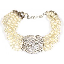 AB 0194 Pearl Bracelet/Crystals