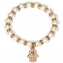 AB 0291 Pearl Bracelet/Crystals