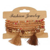 AB 0285 - Armbandjes - Bohemian - Set van 6 stuks 