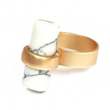 AK 0066 Marble Stone MT16-Gold Plated